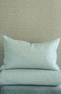 Size Pillowsham Pair 74 X 48cm: Misaka Duck Egg Pillowsham Pair