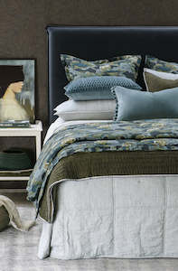 Size Pillowsham Pair 74 X 48cm: Noma Grey Bedspread