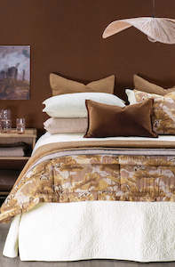 Size Pillowsham Pair 74 X 48cm: Fleur De L'Eau Ivory Bedspread