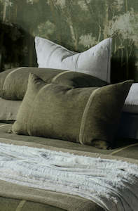 Ruscello Deep Moss Pillowcase Pair