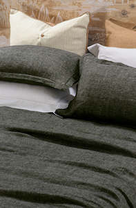 Cela Charcoal Pillowcase Pair