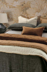 Cela Charcoal Bedspread
