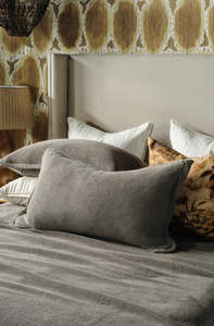 Size Pillowcase Pair 74 X 48cm: Sottobosco Mocha Pillowcase Pair