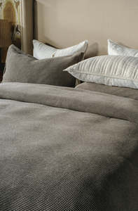 Size Pillowcase Pair 74 X 48cm: Sottobosco Mocha Duvet Cover Set