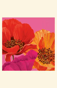 Joyful Poppy Pink Napkin Set