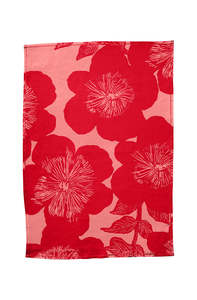 Jardin Pink Tea Towel