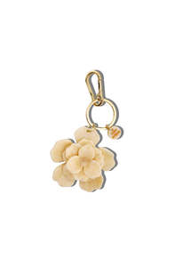 Gifts Under 150: Bag Charm - Origami Gardenia Flower - Cream
