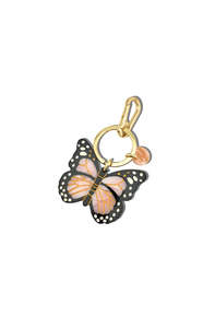 Gifts Under 150: Bag Charm - Pink Monarch Butterfly