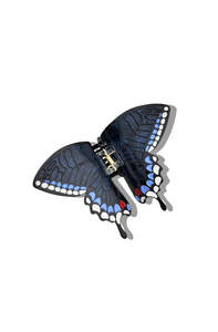 Claw Clip - Swallowtail Butterfly - Navy