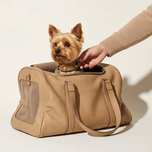 Frontpage: The Voyager Leather Dog Carrier