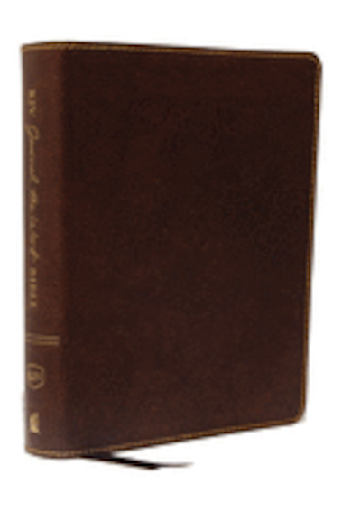 KJV Journal the Word Bible, Bonded Leather, Brown, Red Letter Edition, Comfort P&hellip;