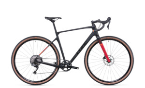 Road Bikes: Cube Nuroad C:62 Pro 2022 - Carbon 'n' Red