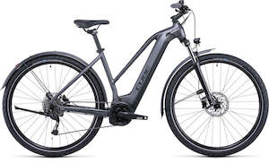 Womens Electric Bikes: Cube Nuride Hybrid Performance 500 Allroad Trapeze 2022 - Graphite 'n' Black