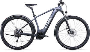 Electric Mountain Bikes: Cube Reaction Hybrid Performance 500 Allroad 2022 - Metallicgrey 'n' White