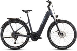 Easy Entry Step Thru Electric Bikes: Cube Kathmandu Hybrid ONE 800 metallicgrey´n´grey 2026 Easy Entry
