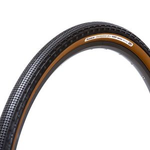 Tyres Tires: Panaracer Gravelking SK Plus Tubeless Compatible 700c Folding Bead - Black/Brown