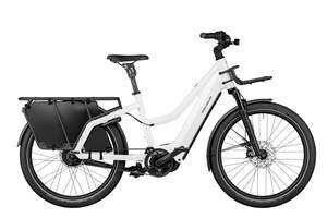 Cargobikes: Riese & Müller Multicharger3 Mixte Vario HS │Pearl White/Black Matte 47cm