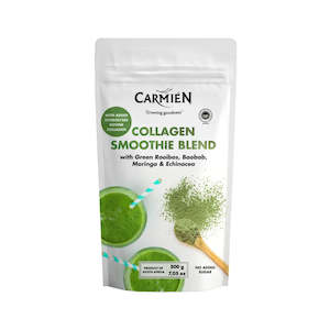 Carmien Rooibos Tea: Carmién Green Rooibos Smoothie Blend with Collagen (200g)