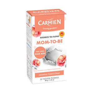 Carmien Rooibos Tea: Carmién Mom-to-Be with Folic Acid Rooibos Tea (20 Teabags)