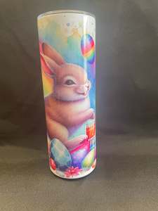 600ml 20oz Travel Mugs: 20oz/600ml Tumblers - Sublimation - Easter Bunny