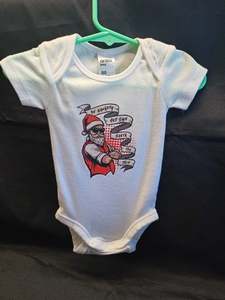 Baby Onesie - Short Sleeve - Be Naughty And Save Santa The Trip