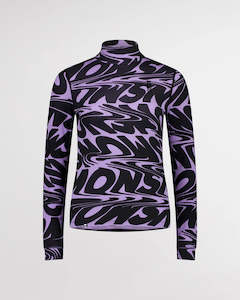 MONS ROYALE  - 2025 WOMENS CASCADE MERINO MOCK NECK LONG SLEEVE