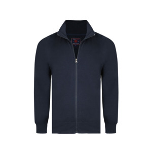 Kam Full Zip Fleece Top Navy
