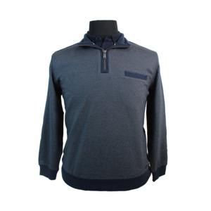 Beggs Big Men's Clothing Big Men's Casa Moda Half Zip Sweater