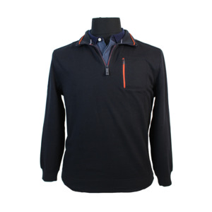 CASA MODA - Cotton Mix Winter Weight Half Zip Sweat Top - Beggs Wairau - Casa Mo&hellip;