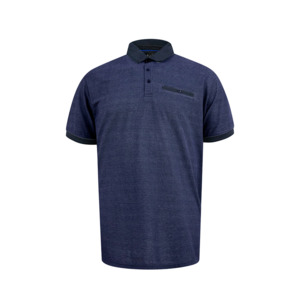 D555 - Newcastle Pique Polo with Pocket Navy - D555 - Affordable European Fashio&hellip;
