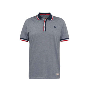 D555 - Stripe Jersey Polo With Rib Collar Grey - D555 - Affordable European Fash&hellip;