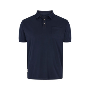 Products: NORTH 56 - Cotton Pocket Polo Navy - Designed for big men Exclusively at Beggs Wairau - North 56