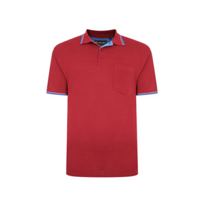 KAM - Tipped Polo With Pocket Burg - KAM Denim Jeans offer big men a unique and &hellip;
