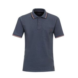 CASA MODA - Stretch Cotton Mid Blue Polo - Beggs Wairau - Casa Moda is one of Eu&hellip;