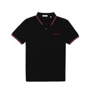 BEN SHERMAN - Cotton Signature Logo Collar Trim Polo - This iconic brand is avai&hellip;