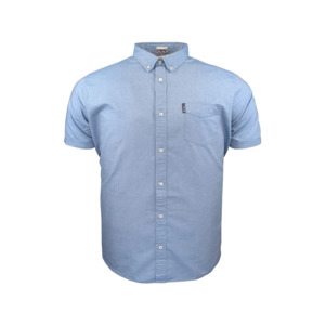 BEN SHERMAN - Signature Oxford Weave SS Shirt Airforce Blue - This iconic brand &hellip;