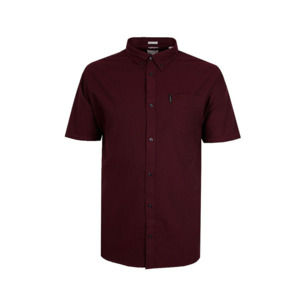 BEN SHERMAN - Oxford SS Shirt Wine - This iconic brand is available for big men &hellip;