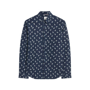 Products: Ben Sherman Micro Paisley Print LS Navy