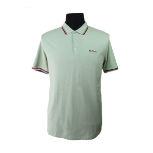 BEN SHERMAN - Cotton Signature Logo Collar Trim Pistachio - This iconic brand is&hellip;