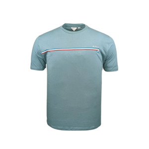 Products: Ben Sherman Core Stripe Tee – Petrol Blue Big Men's Tee at Beggs