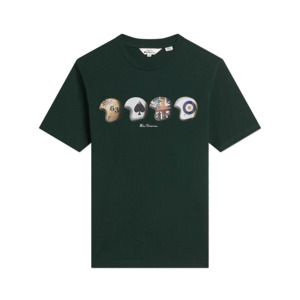 Products: BEN SHERMAN - Helmets Tee Bottle Green - This iconic brand is available for big men at Beggs Wairau and online - Ben Sherman W24