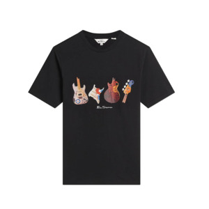 BEN SHERMAN - Smashed Guitars Tee Black - This iconic brand is available for big&hellip;
