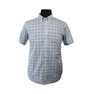 Ben Sherman London Squares Short Sleeve Shirt White - This iconic brand is avail&hellip;