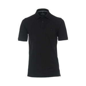 Beggs Big Men's Clothing Big Men's Stretch Black Cotton Polo