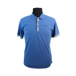 Ben Sherman Pique Cotton Mod Stripe Detail Polo - This iconic brand is available&hellip;