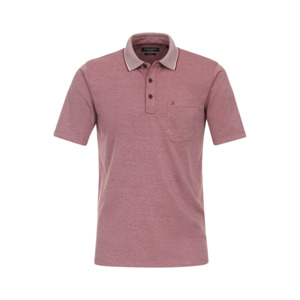 CASA MODA - Cotton Mix Marle Weave Fashion Polo with Pocket Red - Beggs Wairau -&hellip;