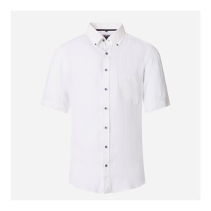 CASA MODA - Linen Short Sleeve Shirt White - Beggs Wairau - Casa Moda is one of &hellip;
