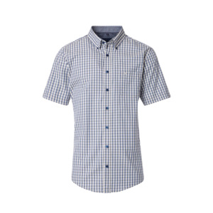 Casa Moda Gingham Check SS Shirt Grey - Beggs Wairau - Casa Moda is one of Europ&hellip;