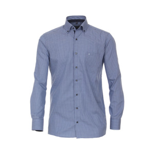 CASA MODA - Small Check Business Shirt Blue - Beggs Wairau - Casa Moda is one of&hellip;