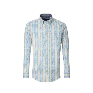 Products: Casa Moda Stripe LS Shirt Petrol - Beggs Wairau - Casa Moda is one of Europes best brands for big men offering classic and fashion styles in quality fabrics - Casa Moda